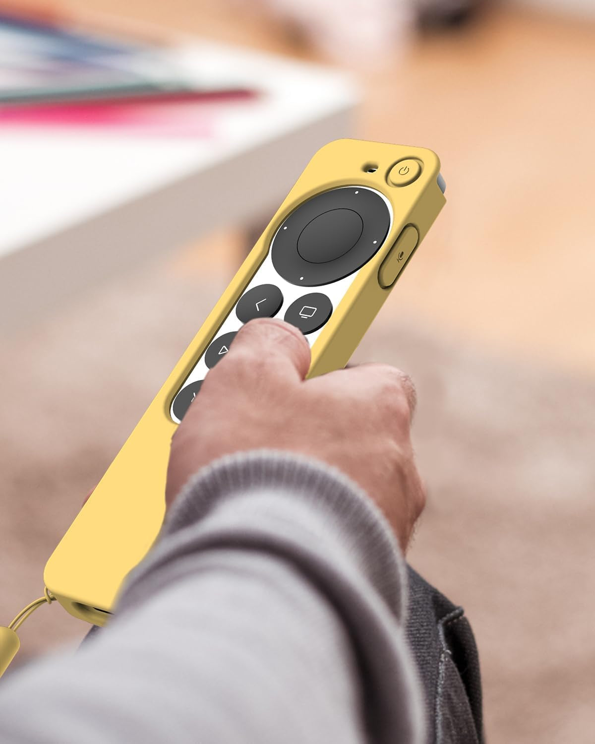 Apple TV 4K Siri Remote Case (2021) - Yellow, Compatible Accessory