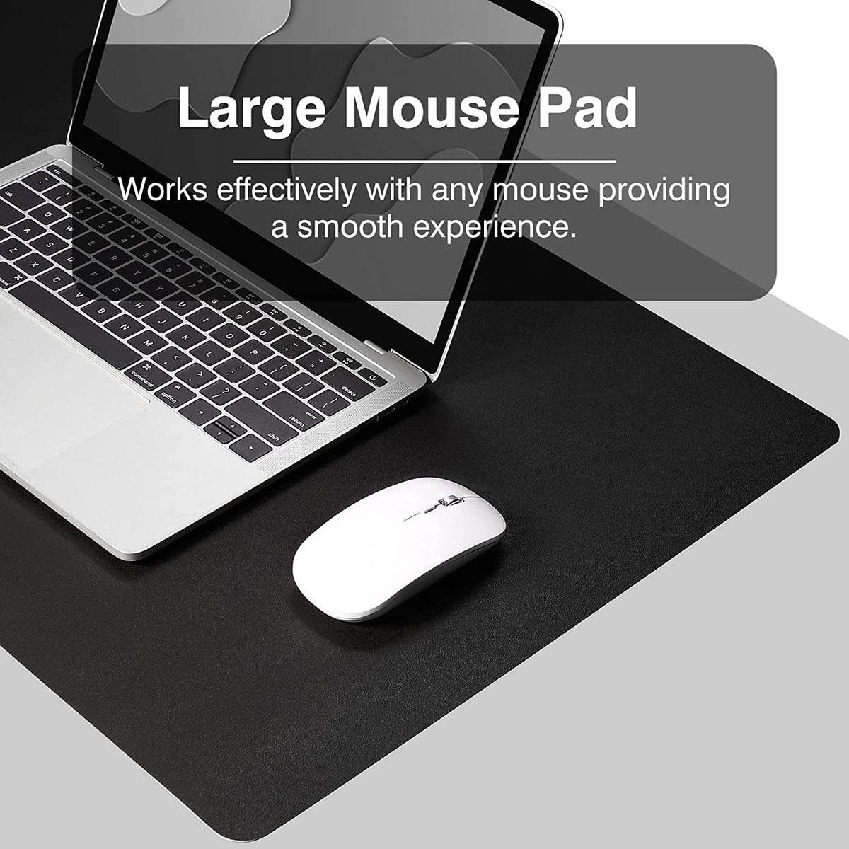 Leather Desk Pad Protector 36”X17” Desk Blotter Pad, Waterproof Writing Desk Accessories