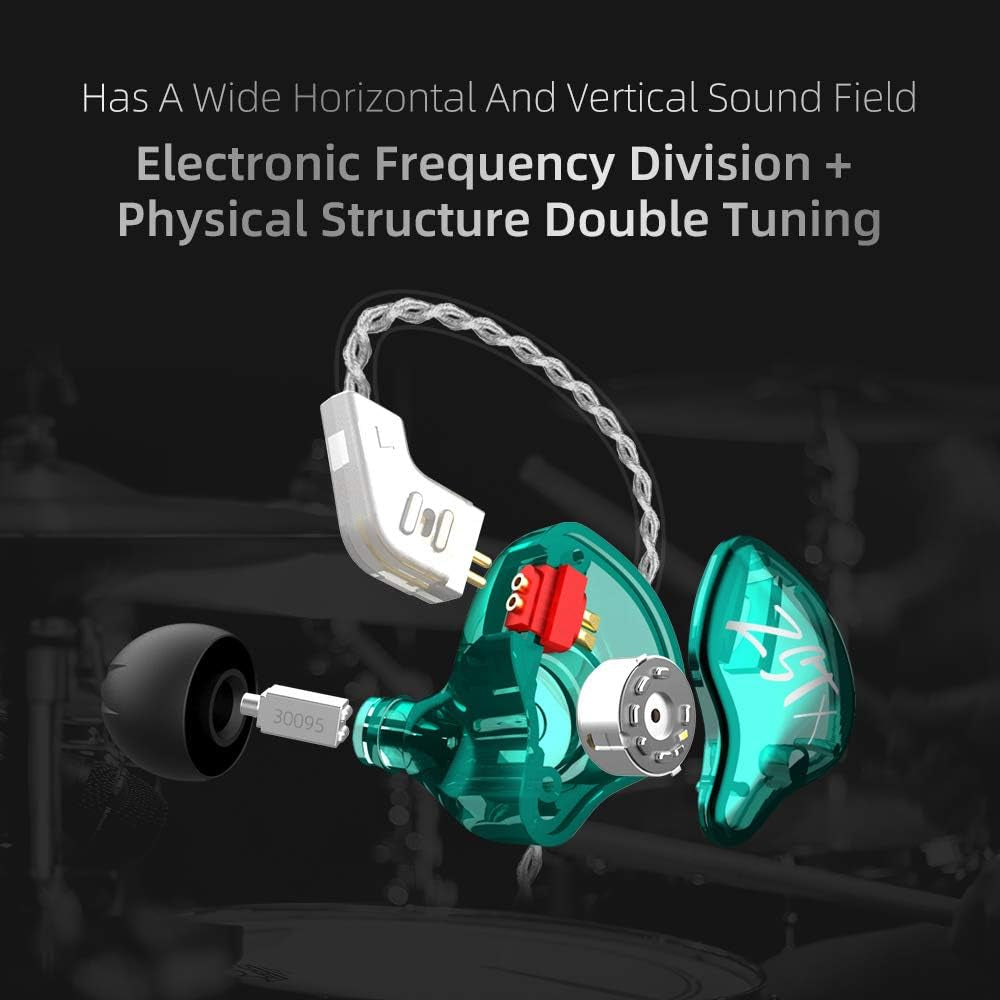 KZ ZST X Hybrid In-Ear Earphones, Purple