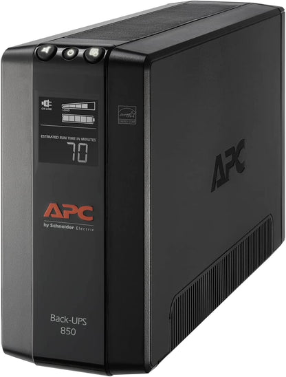 850VA/510W Pro UPS Backup Battery Power Supply for Office Electronics,