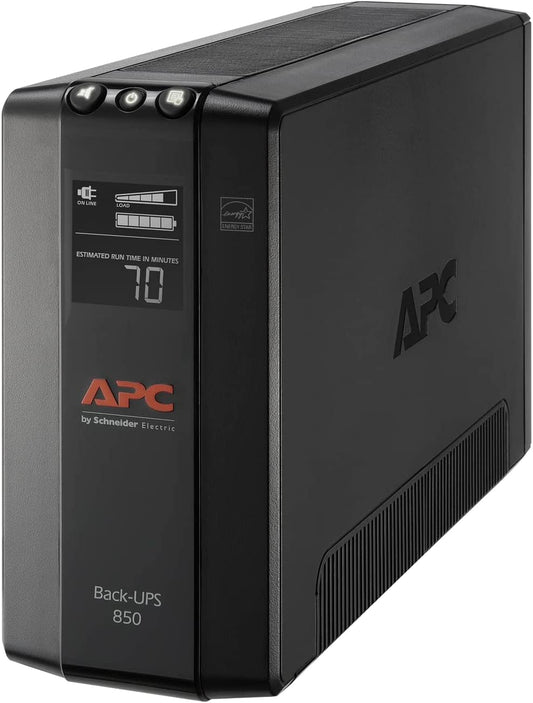 850VA/510W Pro UPS Backup Battery Power Supply for Office Electronics,