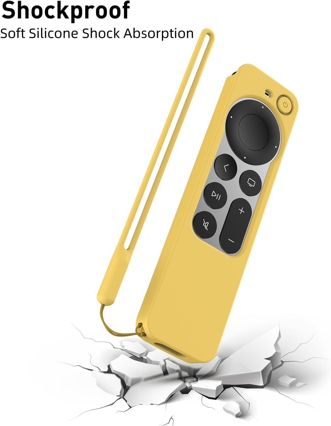 Apple TV 4K Siri Remote Case (2021) - Yellow, Compatible Accessory