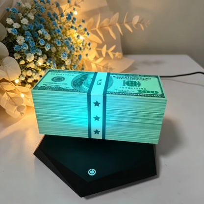 Magnetic Levitation GTA Dollar Lamp with 16 Color Changing LED and Remote Control Cool Atmosphere Night Light for Home Desktop