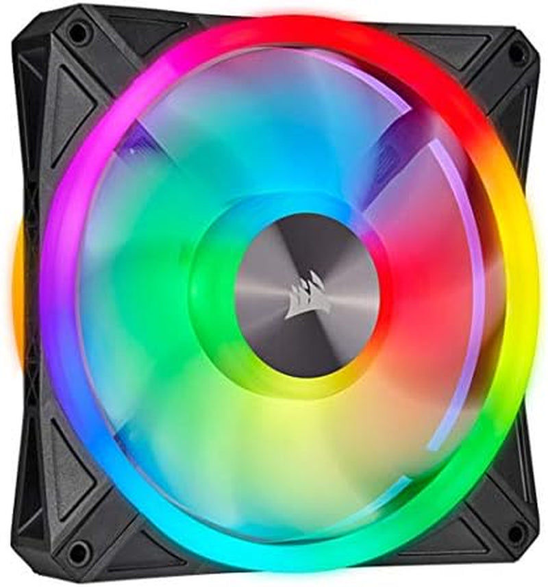 Corsair QL Series, QL140 RGB, 140Mm RGB LED Fan, Single Pack, Black (CO-9050099-WW)