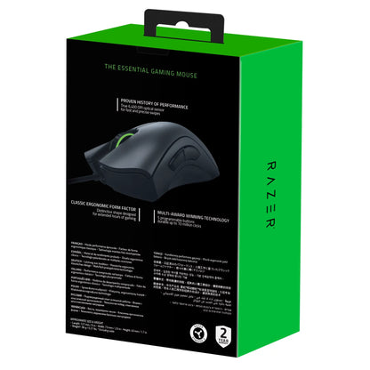 DeathAdder Essential Ergonomic Wired Gaming Mouse - Black