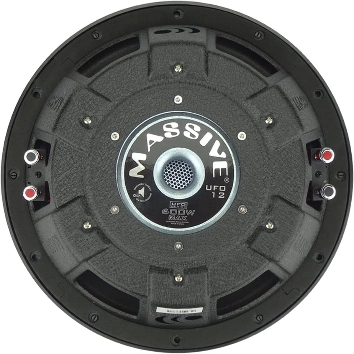 UFO10V2 | 10” Slim Subwoofer | 600W Max, 300W RMS, Dual 4 Ohm, Shallow Mount Design, Powerful Low-Profile Woofer for Tight Spaces & Deep Bass Car Audio Systems
