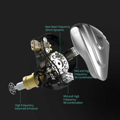 KZ ZSX 5BA+1DD 6 Driver Hybrid In-Ear Hifi Earphones
