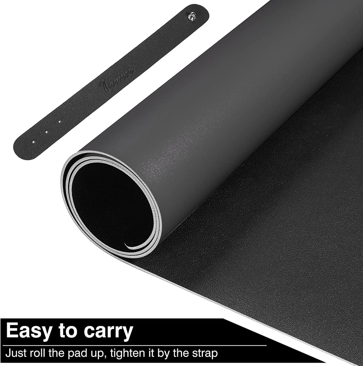 Leather Desk Pad Protector 36”X17” Desk Blotter Pad, Waterproof Writing Desk Accessories
