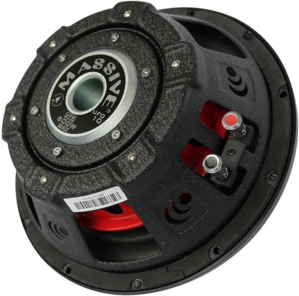 UFO10V2 | 10” Slim Subwoofer | 600W Max, 300W RMS, Dual 4 Ohm, Shallow Mount Design, Powerful Low-Profile Woofer for Tight Spaces & Deep Bass Car Audio Systems